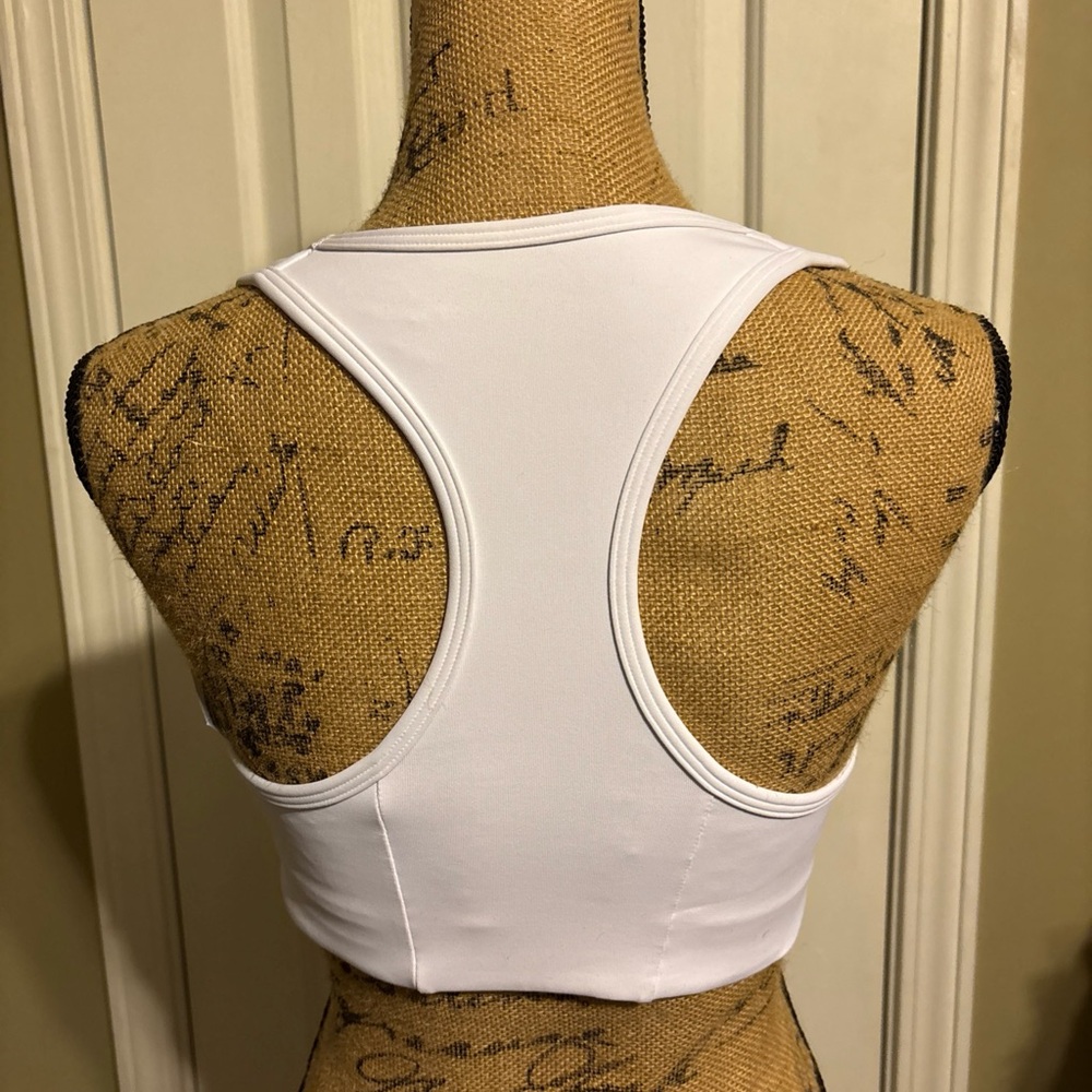 Gymshark Essentials White Performance Sports Bra … - image 2